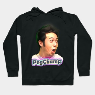 PogChamp Twitch emote redesigned HD with lettering art Hoodie